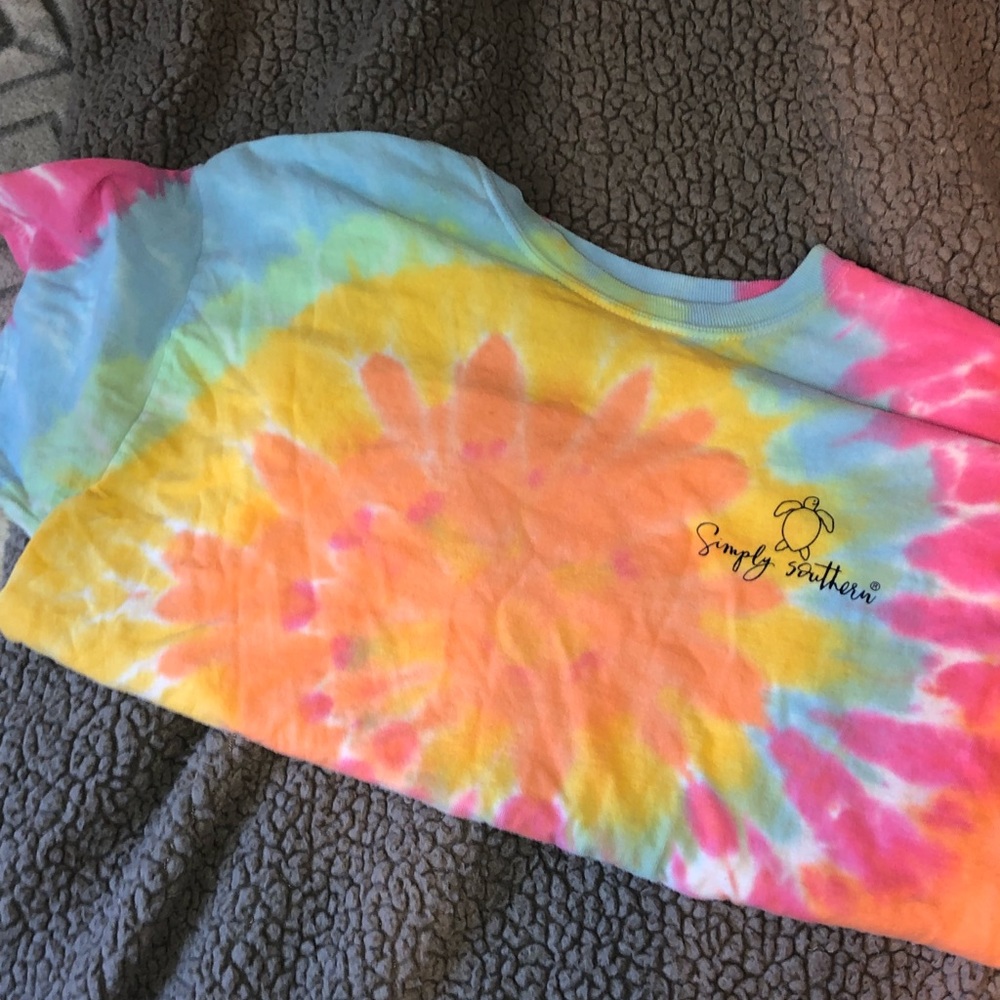 tie dye simply southern crop top